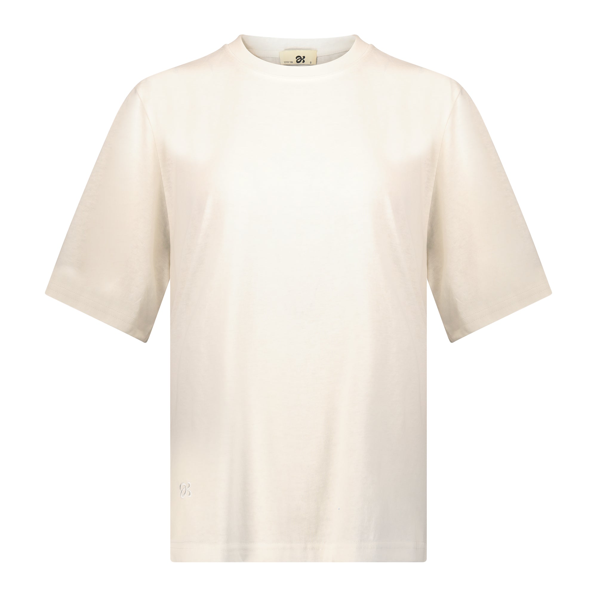 חולצת עננים עם לוגו ריקמה