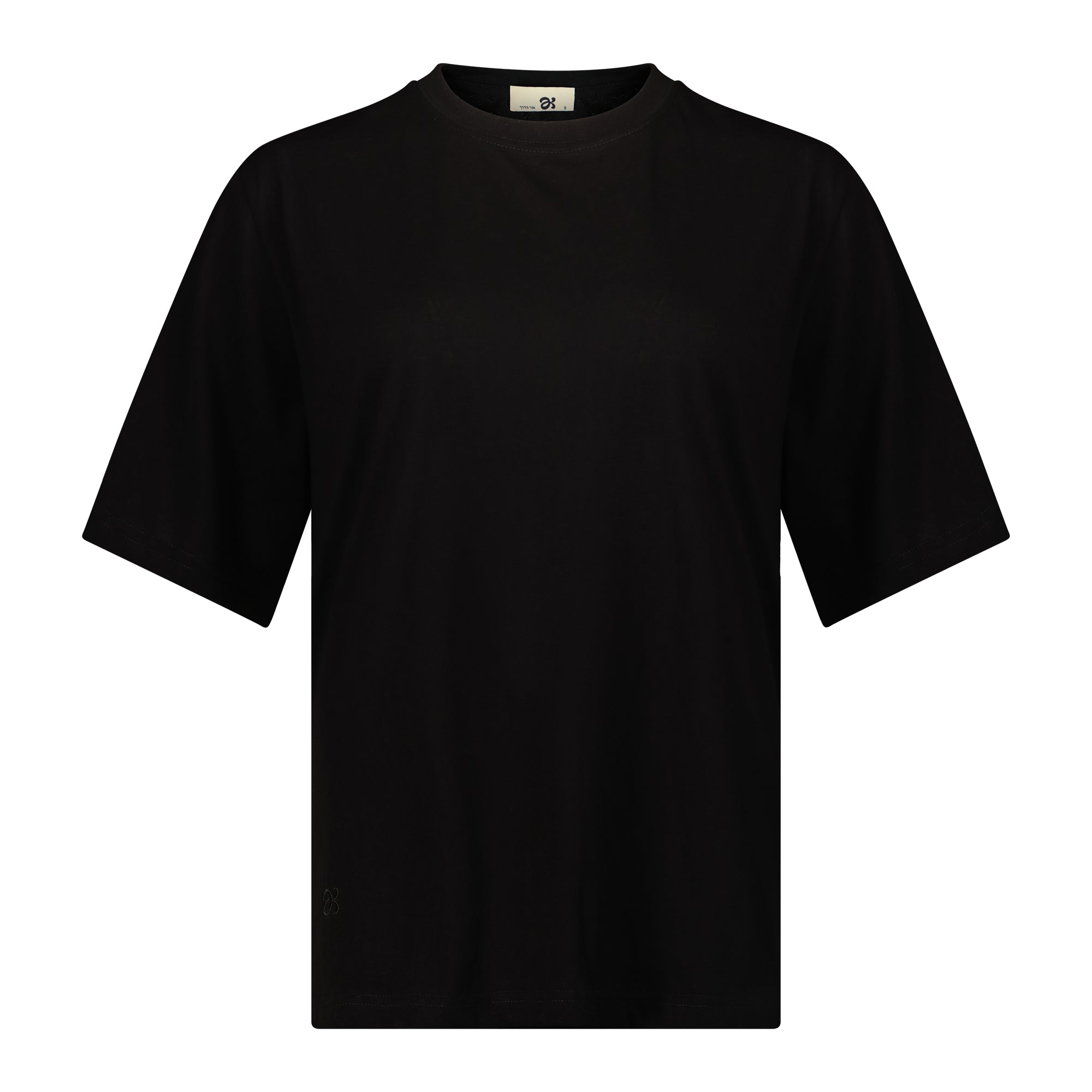 חולצת עננים עם לוגו ריקמה